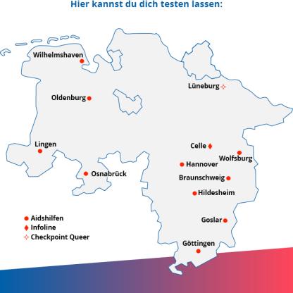 Hier kannst du dich testen lassen: Hier kannst du dich testen lassen: